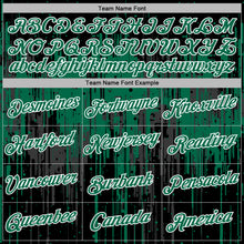 Load image into Gallery viewer, Custom Stitched Black Kelly Green-White 3D Pattern Design Dripping Splatter Sports Pullover Sweatshirt Hoodie
