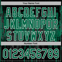 Load image into Gallery viewer, Custom Stitched Black Kelly Green-White 3D Pattern Design Dripping Splatter Sports Pullover Sweatshirt Hoodie
