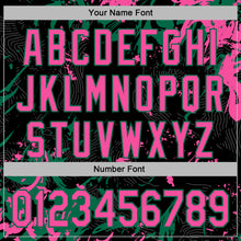 Laden Sie das Bild in den Galerie-Viewer, Custom Stitched Black Pink-Kelly Green 3D Pattern Design Splash Sports Pullover Sweatshirt Hoodie
