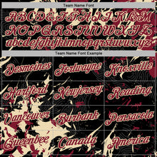 Load image into Gallery viewer, Custom Stitched Black Crimson-Cream 3D Pattern Design Splash Sports Pullover Sweatshirt Hoodie
