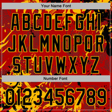 Load image into Gallery viewer, Custom Stitched Red Black-Gold 3D Pattern Design Splash Sports Pullover Sweatshirt Hoodie
