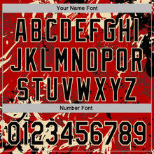 Load image into Gallery viewer, Custom Stitched Red Black-Cream 3D Pattern Design Splash Sports Pullover Sweatshirt Hoodie
