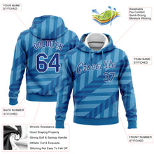 Load image into Gallery viewer, Custom Stitched Powder Blue Royal-White 3D Pattern Design Sports Pullover Sweatshirt Hoodie
