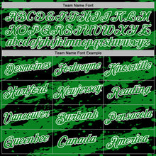 Load image into Gallery viewer, Custom Stitched Black Grass Green-White 3D Pattern Design Splash Torn Paper Style Sports Pullover Sweatshirt Hoodie
