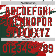 Load image into Gallery viewer, Custom Stitched White Red-Green 3D Pattern Design Abstract Fragment Art Splash Sports Pullover Sweatshirt Hoodie
