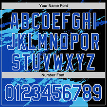 Загрузить изображение в средство просмотра галереи, Custom Stitched Black Thunder Blue Sky Blue-White 3D Pattern Design Abstract Fragment Art Splash Sports Pullover Sweatshirt Hoodie
