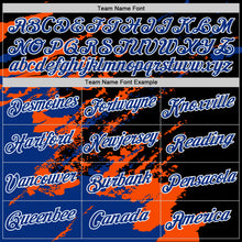 Загрузить изображение в средство просмотра галереи, Custom Stitched Black Royal Orange-White 3D Pattern Design Abstract Fragment Art Splash Sports Pullover Sweatshirt Hoodie
