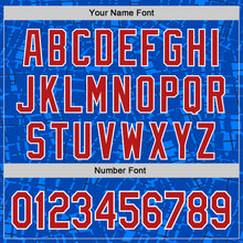 Загрузить изображение в средство просмотра галереи, Custom Stitched Royal Red-White 3D Pattern Design Line Sports Pullover Sweatshirt Hoodie
