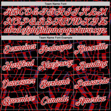 Загрузить изображение в средство просмотра галереи, Custom Stitched Black Red-White 3D Pattern Design Line Sports Pullover Sweatshirt Hoodie

