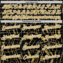 Загрузить изображение в средство просмотра галереи, Custom Stitched Black Old Gold-White 3D Pattern Design Line Sports Pullover Sweatshirt Hoodie
