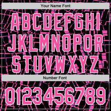 Load image into Gallery viewer, Custom Stitched Black Pink-White 3D Pattern Design Line Sports Pullover Sweatshirt Hoodie
