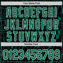 Load image into Gallery viewer, Custom Stitched Black Kelly Green-White 3D Pattern Design Line Sports Pullover Sweatshirt Hoodie
