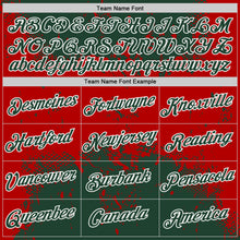 Load image into Gallery viewer, Custom Stitched Green Red-White 3D Pattern Design Abstract Splatter Grunge Art Sports Pullover Sweatshirt Hoodie
