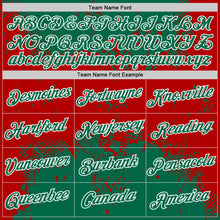 Load image into Gallery viewer, Custom Stitched Kelly Green Red-White 3D Pattern Design Abstract Splatter Grunge Art Sports Pullover Sweatshirt Hoodie
