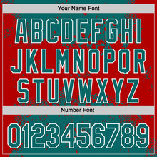 Charger l&#39;image dans la galerie, Custom Stitched Teal Red-White 3D Pattern Design Abstract Splatter Grunge Art Sports Pullover Sweatshirt Hoodie
