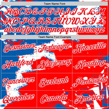 Загрузить изображение в средство просмотра галереи, Custom Stitched Royal Fire Red-White 3D Pattern Design Splash Torn Paper Style Sports Pullover Sweatshirt Hoodie
