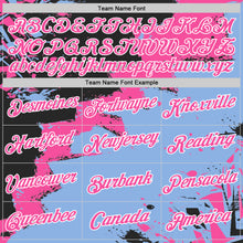 Загрузить изображение в средство просмотра галереи, Custom Stitched Black Pink Light Blue-White 3D Pattern Design Splash Torn Paper Style Sports Pullover Sweatshirt Hoodie
