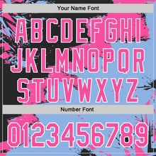 Загрузить изображение в средство просмотра галереи, Custom Stitched Black Pink Light Blue-White 3D Pattern Design Splash Torn Paper Style Sports Pullover Sweatshirt Hoodie
