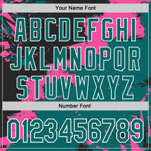 Загрузить изображение в средство просмотра галереи, Custom Stitched Black Teal Pink-White 3D Pattern Design Splash Torn Paper Style Sports Pullover Sweatshirt Hoodie
