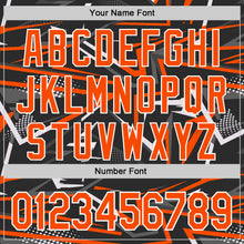 Load image into Gallery viewer, Custom Stitched Black Orange-White 3D Pattern Design Line Sports Pullover Sweatshirt Hoodie
