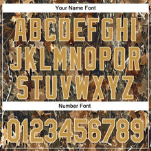 Load image into Gallery viewer, Custom Stitched Olive Old Gold-Cream 3D Pattern Design Tree Camo Hunting Sports Pullover Sweatshirt Salute To Service Hoodie
