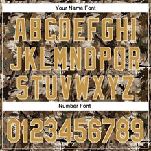 Load image into Gallery viewer, Custom Stitched Olive Old Gold-Cream 3D Pattern Design Tree Camo Hunting Sports Pullover Sweatshirt Salute To Service Hoodie
