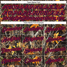 Load image into Gallery viewer, Custom Stitched Olive Navy-Fire Red 3D Pattern Design Tree Camo Hunting Sports Pullover Sweatshirt Salute To Service Hoodie
