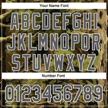 Load image into Gallery viewer, Custom Stitched Olive Steel Gray-White 3D Pattern Design Tree Camo Hunting Sports Pullover Sweatshirt Salute To Service Hoodie
