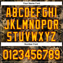 Load image into Gallery viewer, Custom Stitched Black Yellow-Red 3D Pattern Design Tree Camo Hunting Sports Pullover Sweatshirt Hoodie
