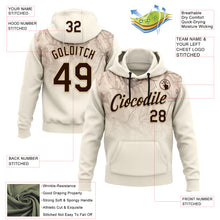 Load image into Gallery viewer, Custom Stitched Cream Brown-Cream 3D Pattern Design Tree Camo Gradient Hunting Sports Pullover Sweatshirt Hoodie
