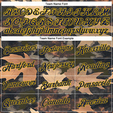 Load image into Gallery viewer, Custom Stitched Olive Navy-Yellow 3D Pattern Design Tree Camo Hunting Sports Pullover Sweatshirt Salute To Service Hoodie
