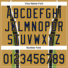 Laden Sie das Bild in den Galerie-Viewer, Custom Stitched Old Gold Navy Black Green Gold-White 3D Pattern Design Sportswear Pullover Sweatshirt Hoodie
