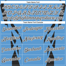 Laden Sie das Bild in den Galerie-Viewer, Custom Stitched Powder Blue Steel Gray Black-White 3D Pattern Design Sportswear Pullover Sweatshirt Hoodie
