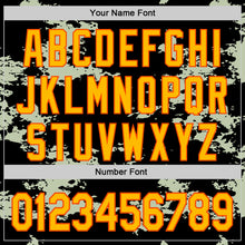 Laden Sie das Bild in den Galerie-Viewer, Custom Stitched Black Gold-Orange 3D Pattern Design Camo Sportswear Pullover Sweatshirt Hoodie

