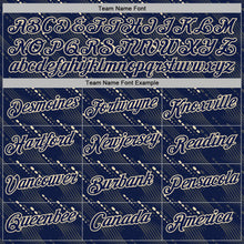 Загрузить изображение в средство просмотра галереи, Custom Stitched Navy Cream 3D Pattern Design Slant Lines Sports Pullover Sweatshirt Hoodie
