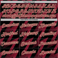 Load image into Gallery viewer, Custom Stitched Black Crimson-Cream 3D Pattern Design Zigzag Shape Sports Pullover Sweatshirt Hoodie
