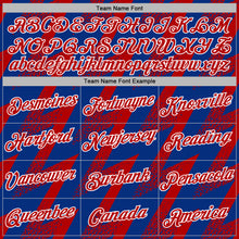 Laden Sie das Bild in den Galerie-Viewer, Custom Stitched Royal Red-White 3D Pattern Design Zigzag Shape Sports Pullover Sweatshirt Hoodie
