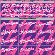 Загрузить изображение в средство просмотра галереи, Custom Stitched Purple Pink-White 3D Pattern Design Zigzag Shape Sports Pullover Sweatshirt Hoodie
