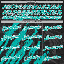 Load image into Gallery viewer, Custom Stitched Black Aqua-White 3D Pattern Design Splash Sports Pullover Sweatshirt Hoodie
