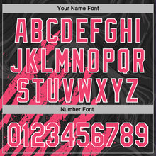 Charger l'image dans la galerie, Custom Stitched Black Neon Pink-White 3D Pattern Design Splash Sports Pullover Sweatshirt Hoodie
