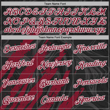 Load image into Gallery viewer, Custom Stitched Black Crimson-White 3D Pattern Design Splash Sports Pullover Sweatshirt Hoodie
