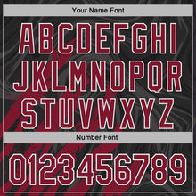 Load image into Gallery viewer, Custom Stitched Black Crimson-White 3D Pattern Design Splash Sports Pullover Sweatshirt Hoodie
