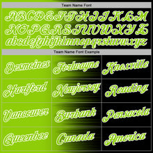 Load image into Gallery viewer, Custom Stitched Black Neon Green-White 3D Pattern Design Gradient Line Sports Pullover Sweatshirt Hoodie
