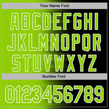 Load image into Gallery viewer, Custom Stitched Black Neon Green-White 3D Pattern Design Gradient Line Sports Pullover Sweatshirt Hoodie
