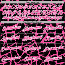 Load image into Gallery viewer, Custom Stitched Black Pink-White 3D Pattern Design Abstract Network Sports Pullover Sweatshirt Hoodie
