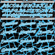Charger l'image dans la galerie, Custom Stitched Black Sky Blue-White 3D Pattern Design Abstract Network Sports Pullover Sweatshirt Hoodie
