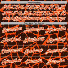 Load image into Gallery viewer, Custom Stitched Brown Orange-White 3D Pattern Design Abstract Network Sports Pullover Sweatshirt Hoodie
