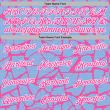 Laden Sie das Bild in den Galerie-Viewer, Custom Stitched Light Blue Pink-White 3D Pattern Design Abstract Network Sports Pullover Sweatshirt Hoodie
