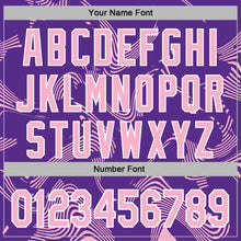 Загрузить изображение в средство просмотра галереи, Custom Stitched Purple Light Pink-White 3D Pattern Design Curve Lines Sports Pullover Sweatshirt Hoodie
