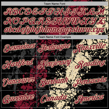 Load image into Gallery viewer, Custom Stitched Black Crimson-Cream 3D Pattern Design Splash Sports Pullover Sweatshirt Hoodie
